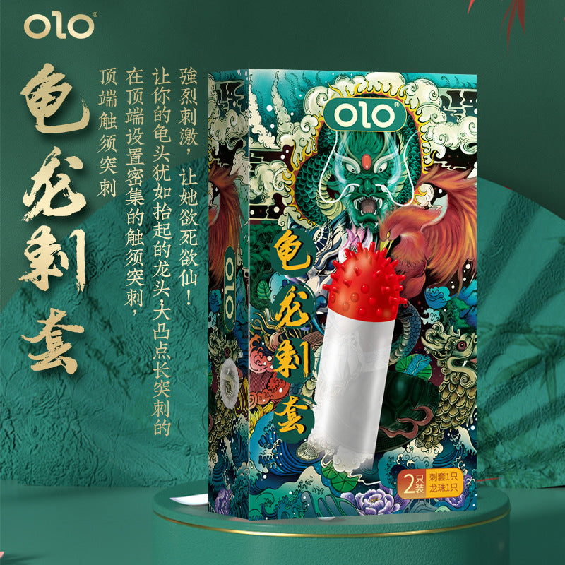 olo mythical beast condom set [1 thorn condom + 1 dragon ball condom]