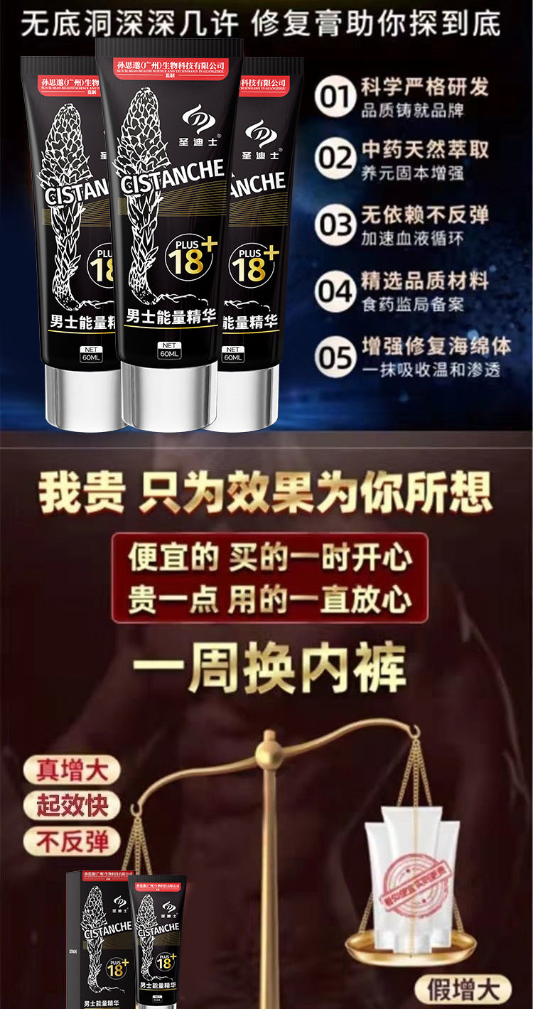 圣迪士男士能量精华养护修护膏60ml L60