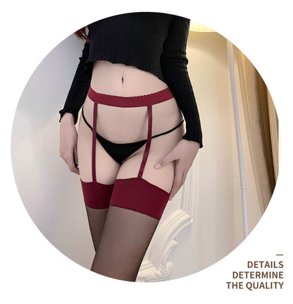 Open and easy to take off sexy suspender stockings