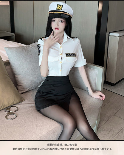 纯欲服装女警套装 C34