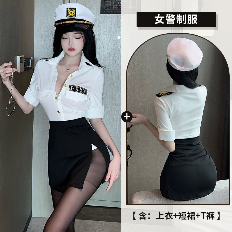 纯欲服装女警套装 C34