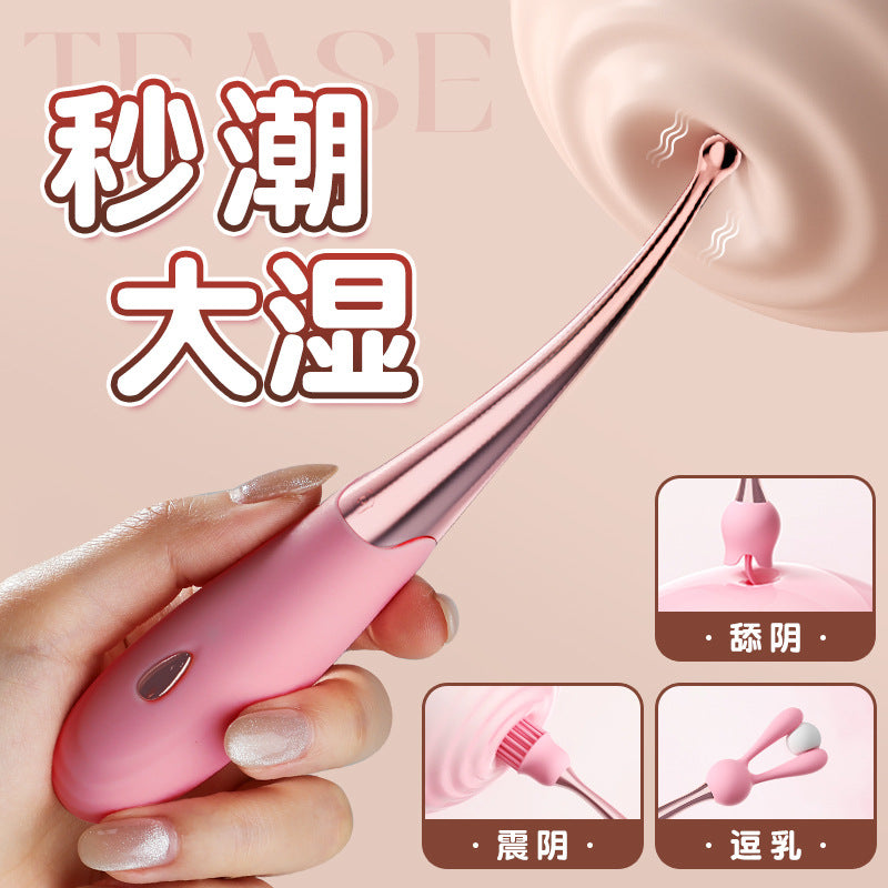 Small crown dot trendy pen - comes with 3 headgear [soft cute powder] G63