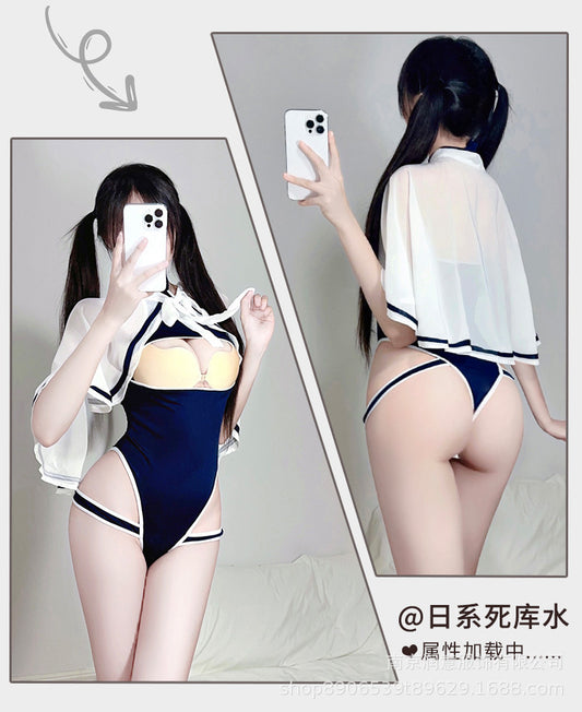 Sweet Japanese Shikushui Swimsuit Sexy Underwear Set C195