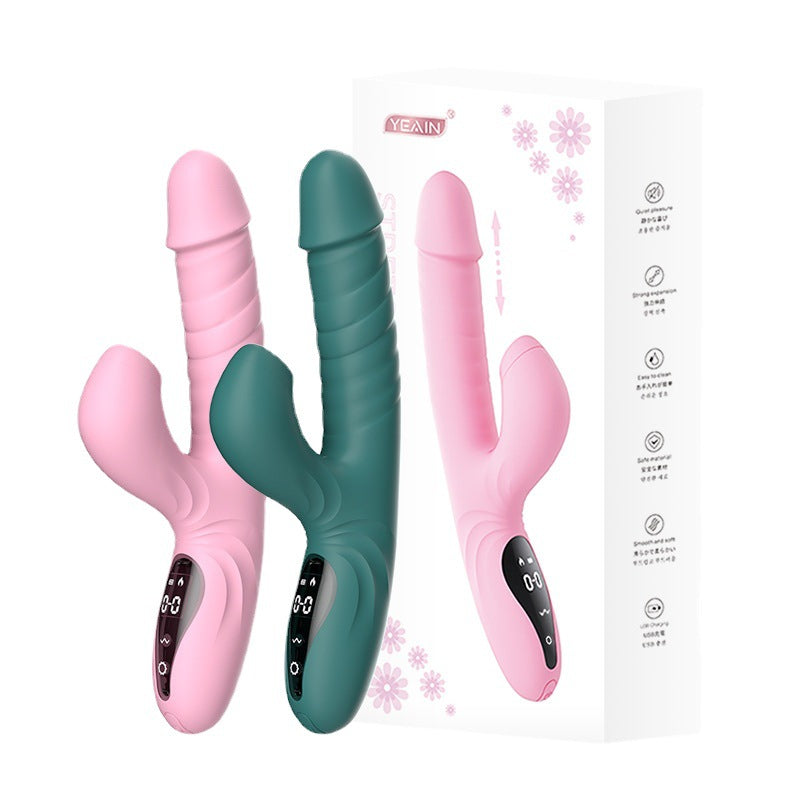 YEAIN-🧝🏻‍♀️Private high-frequency telescopic gun, sucking tongue and licking vibrator