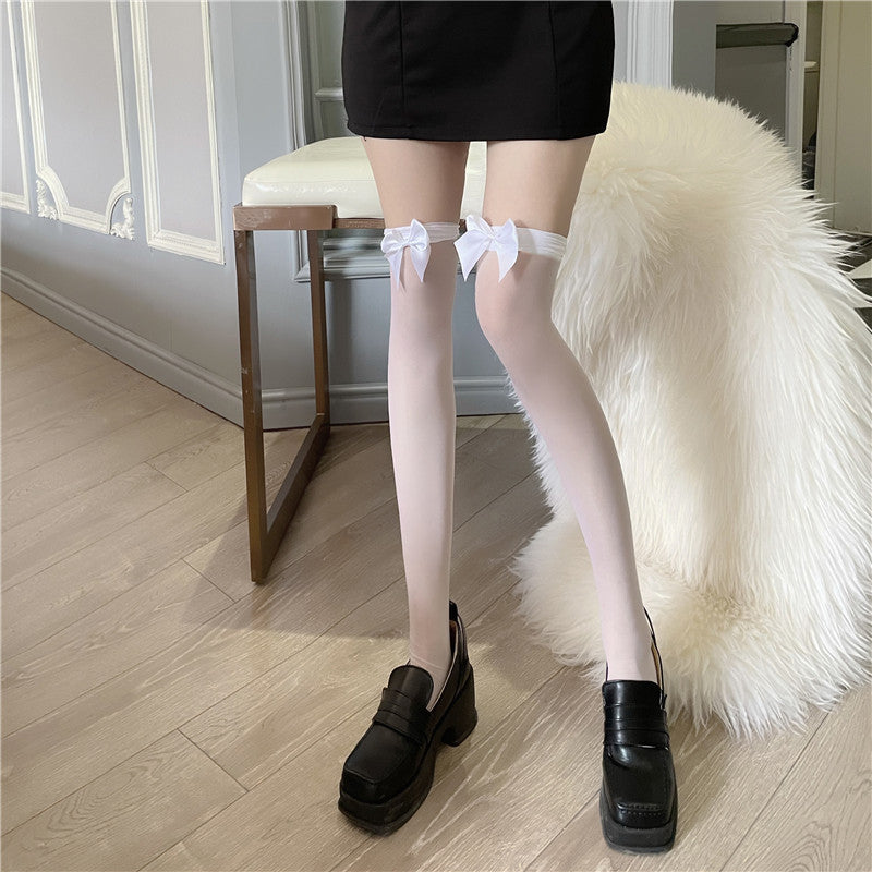 Ins style bow stockings