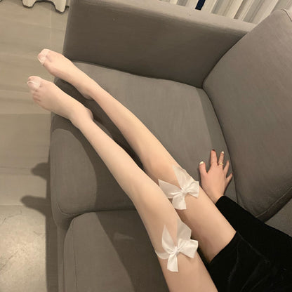 Ins style bow stockings