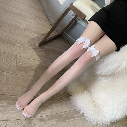 Ins style bow stockings