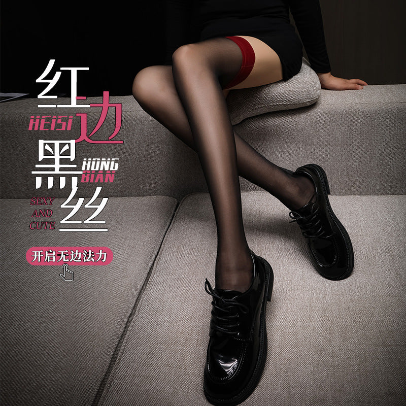 INS pure desire wide-brimmed black stockings