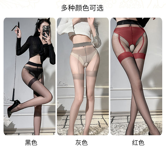 Temptation open position no need to take off suspender stockings