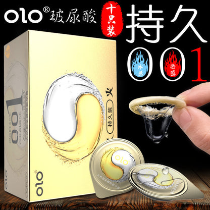 OLO hyaluronic acid 001 Ice and Fire Goddess 001 series condoms [10 pieces]