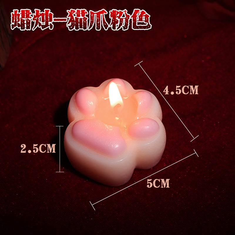 Low Temperature Candle-Cat Paw Pink B44