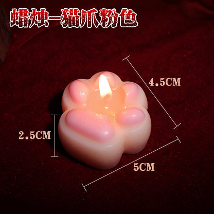 Low Temperature Candle-Cat Paw Pink B44