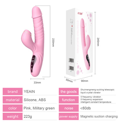 YEAIN-🧝🏻‍♀️Private high-frequency telescopic gun, sucking tongue and licking vibrator