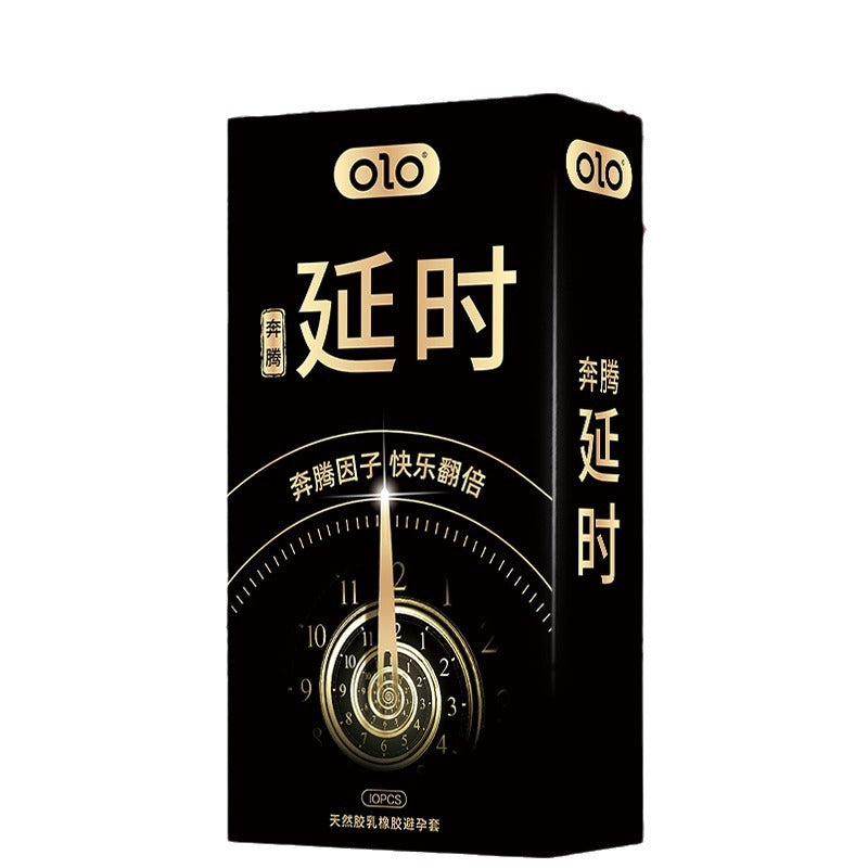 OLO奔腾延时黑色款10只装 A69