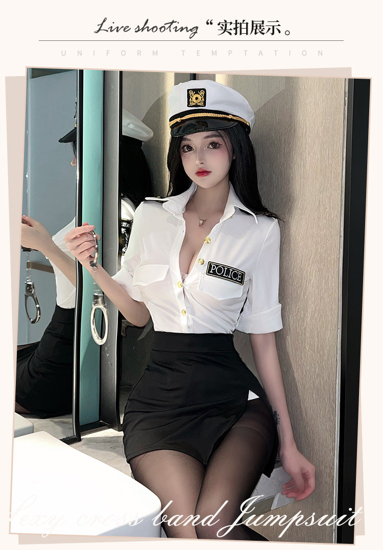 纯欲服装女警套装 C34