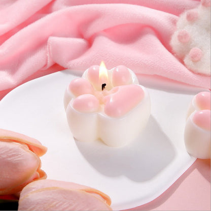 Low Temperature Candle-Cat Paw Pink B44