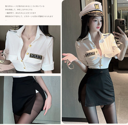 纯欲服装女警套装 C34